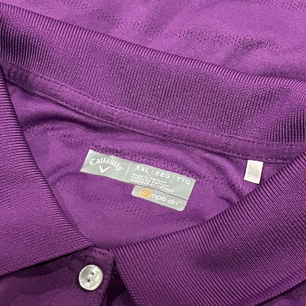 Callaway Purple Women's Golf Polo. Size XXL. - Picture 4 of 4